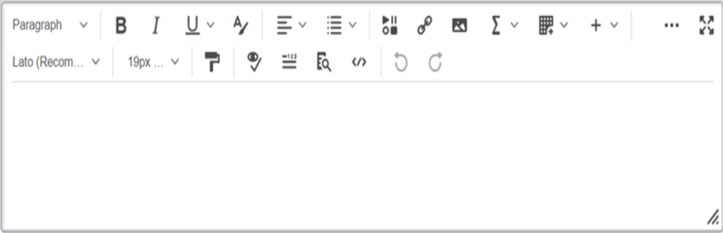 Figure: The new Brightspace Editor